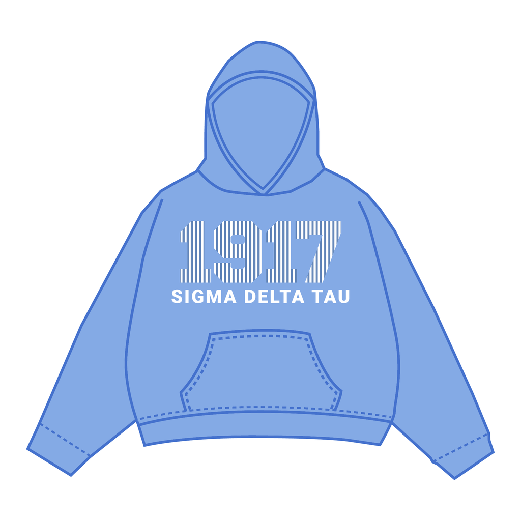 Sigma Delta Tau Hoodie — Blue