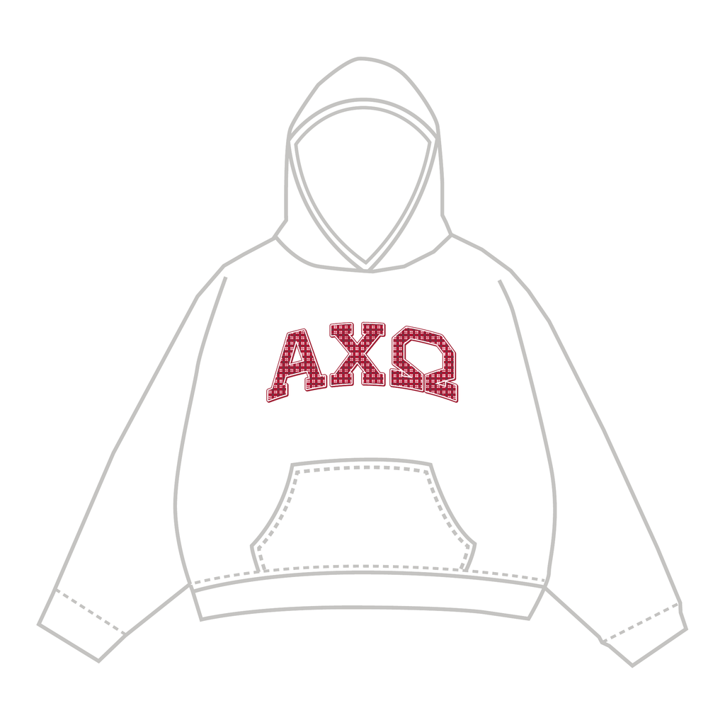 Alpha Chi Omega Hoodie — White