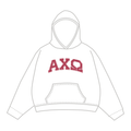 Alpha Chi Omega Hoodie — White