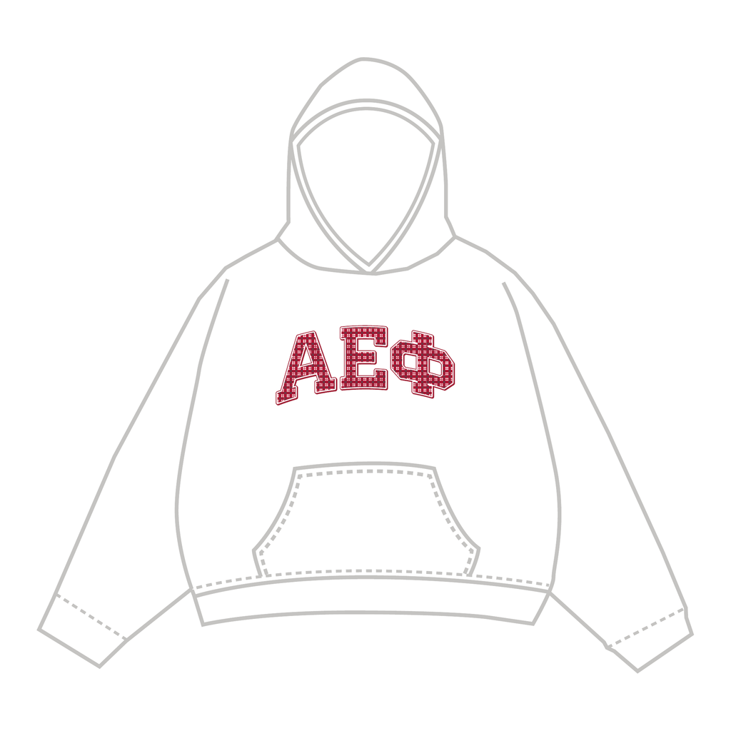 Alpha Epsilon Phi Hoodie — White
