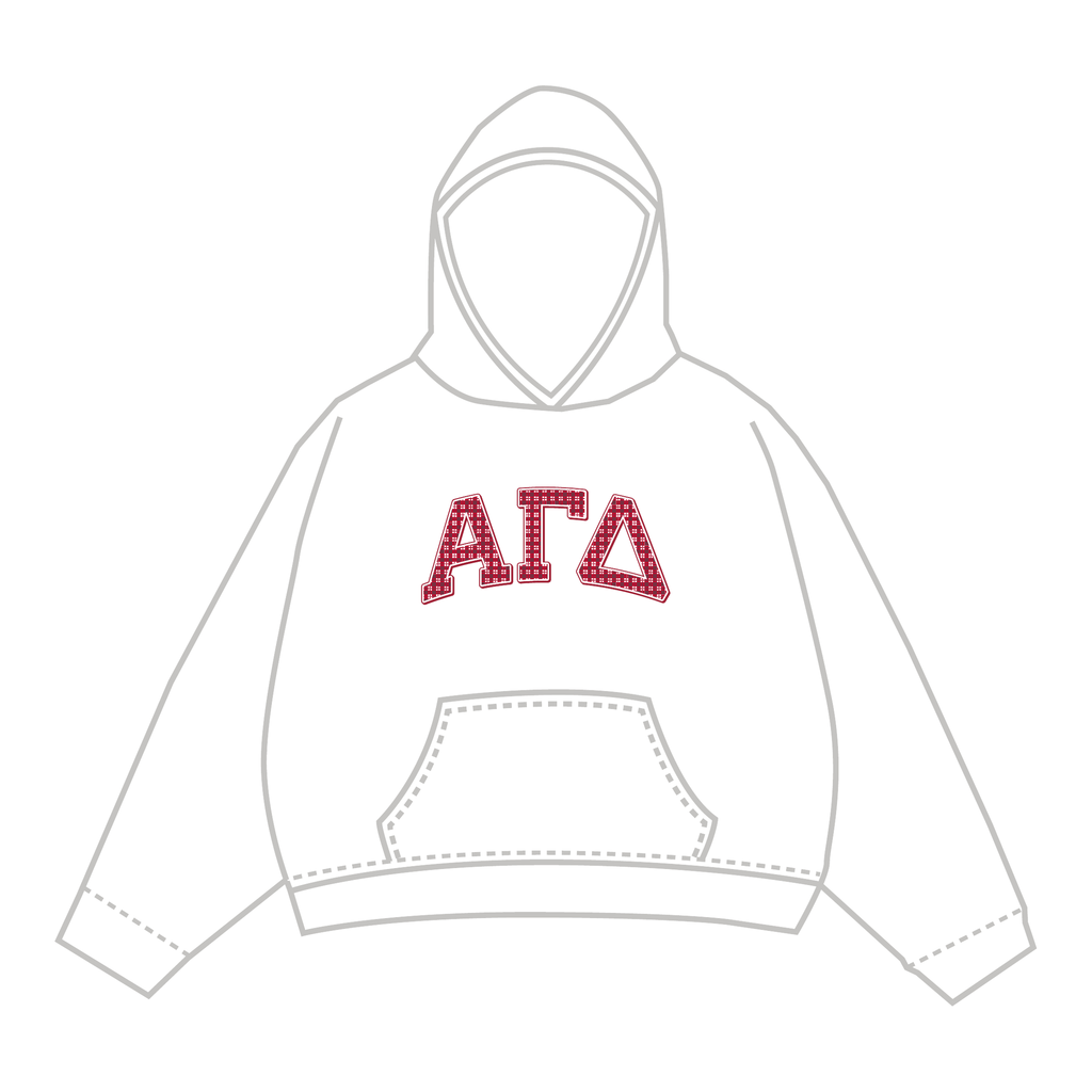 Alpha Gamma Delta Hoodie — White