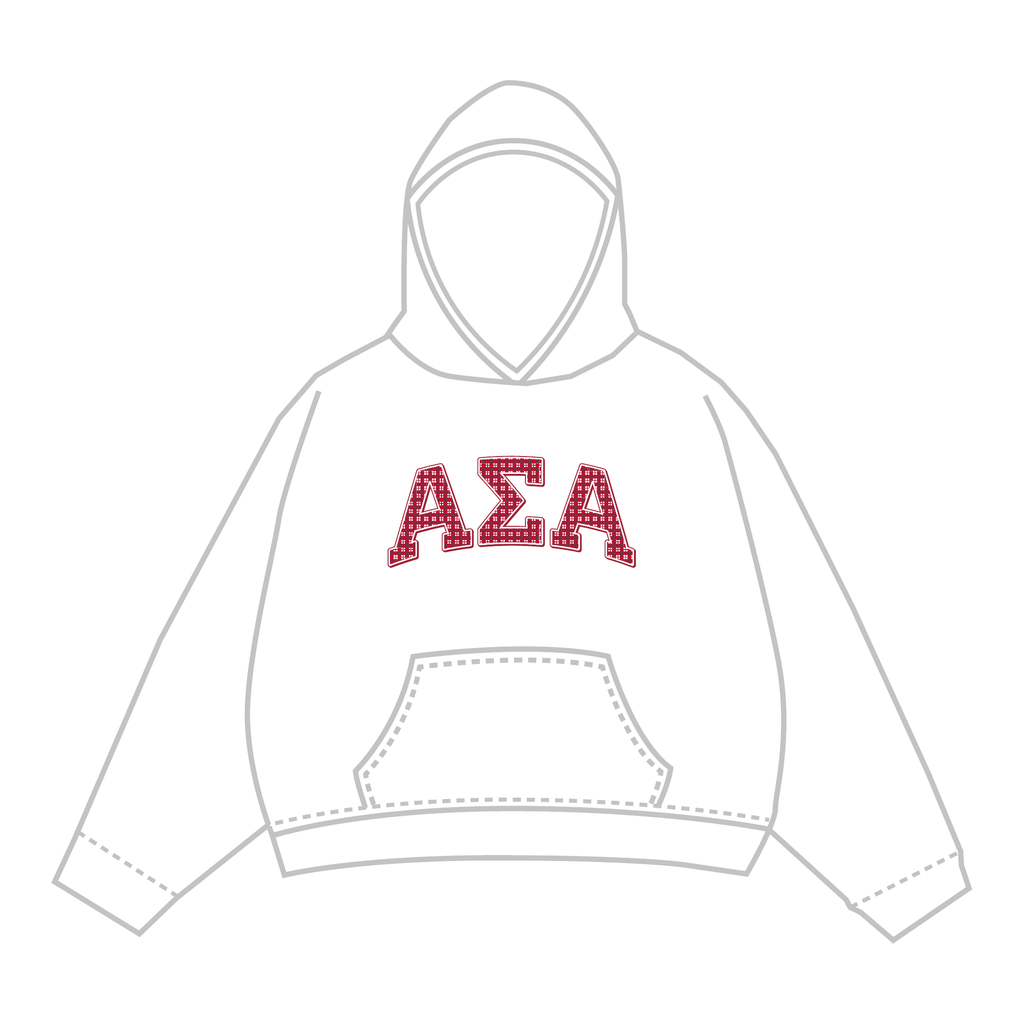 Alpha Sigma Alpha Hoodie — White