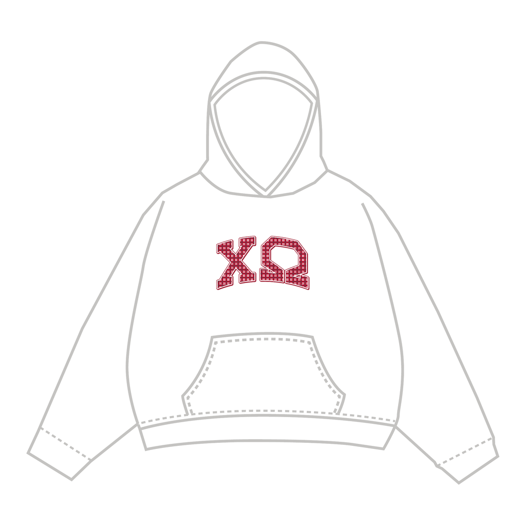 Chi Omega Hoodie — White