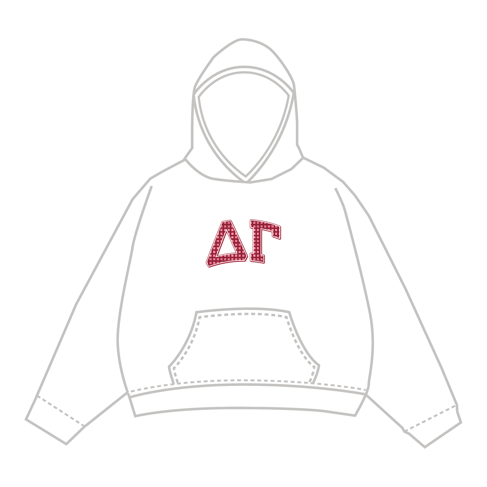 Delta Gamma Hoodie — White