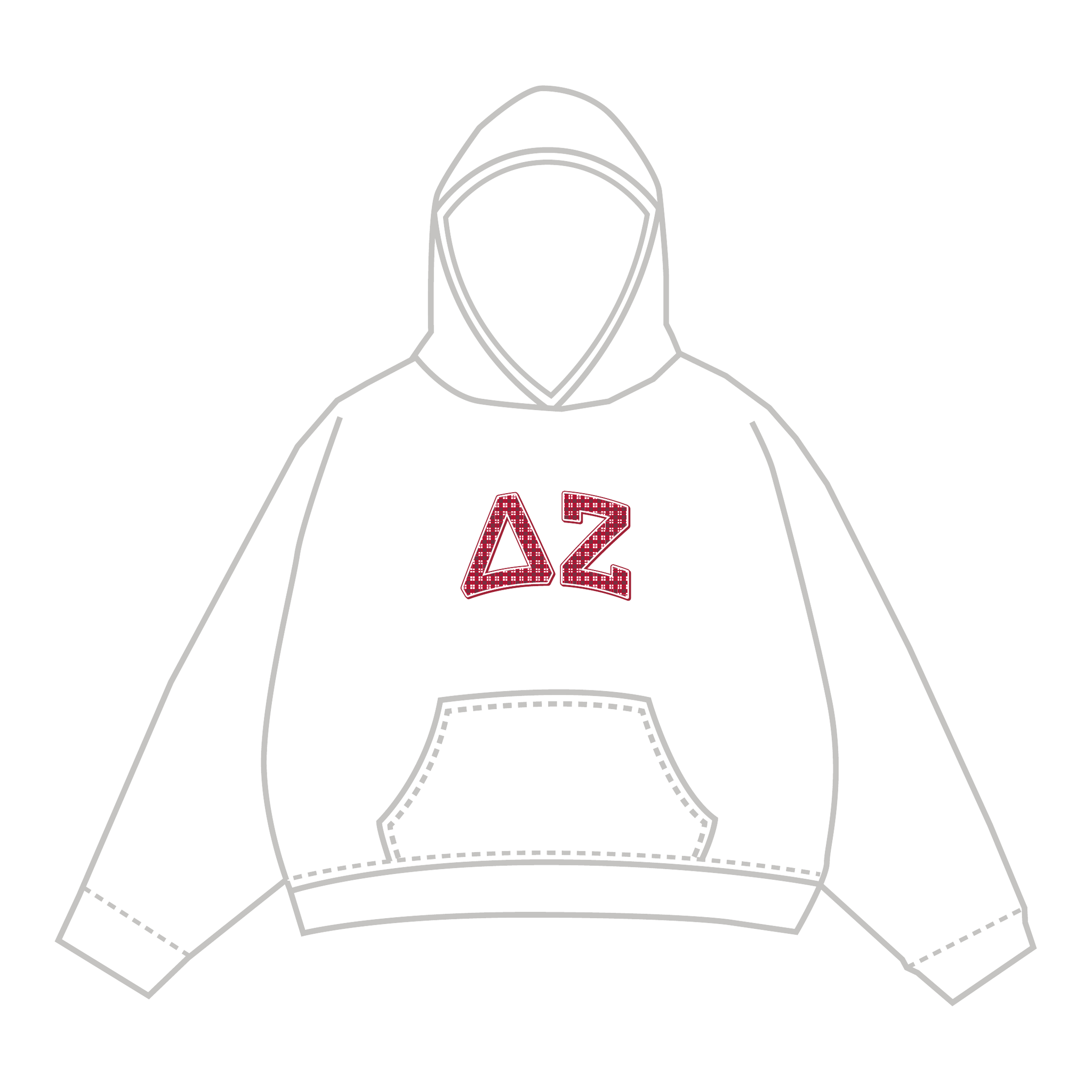 Delta Zeta Hoodie — White