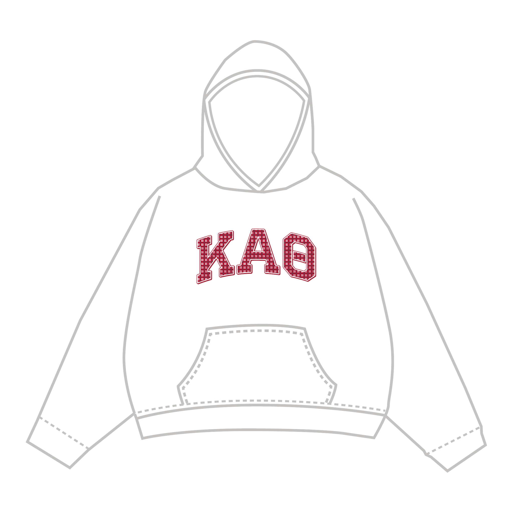 Kappa Alpha Theta Hoodie — White