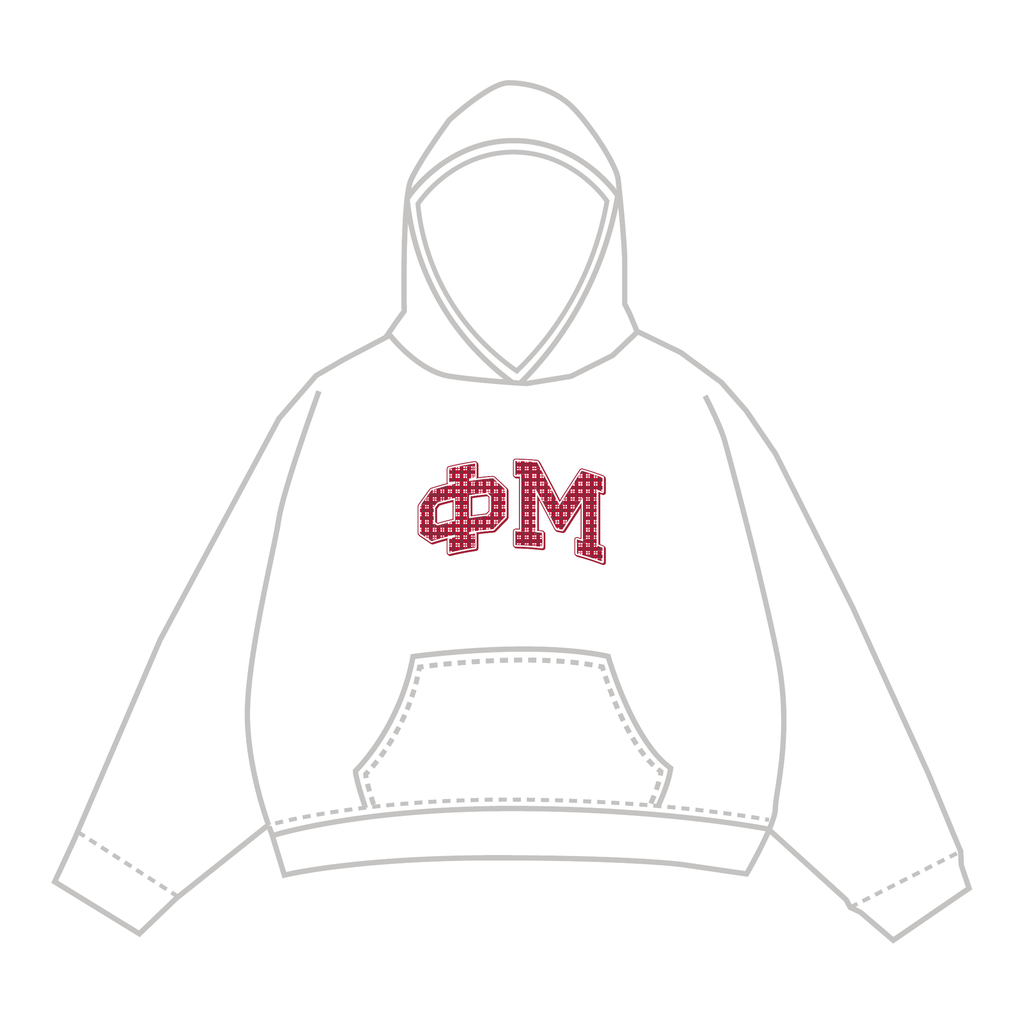 Phi Mu Hoodie — White