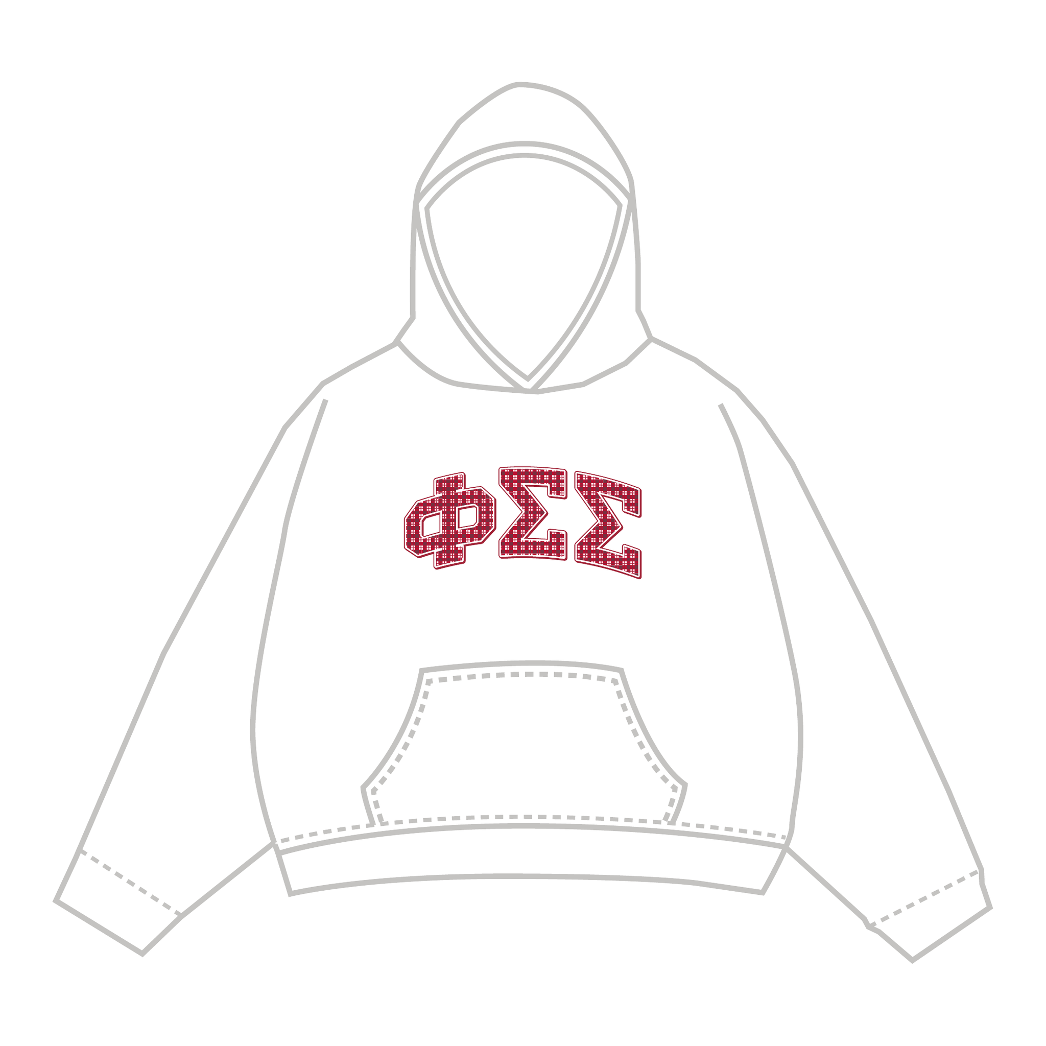 Phi Sigma Sigma Hoodie — White
