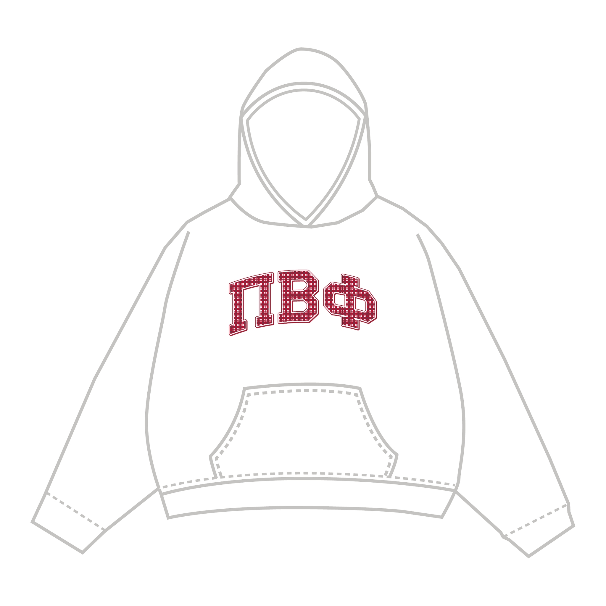 Pi Beta Phi Hoodie — White
