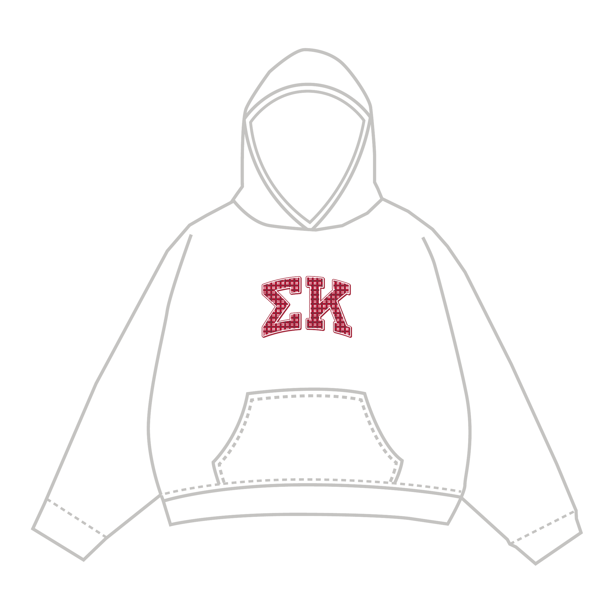 Sigma Kappa Hoodie — White