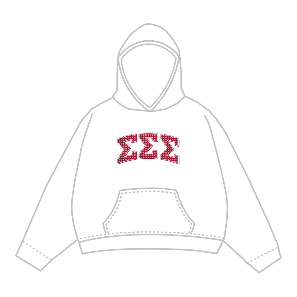 Sigma Sigma Sigma Hoodie — White