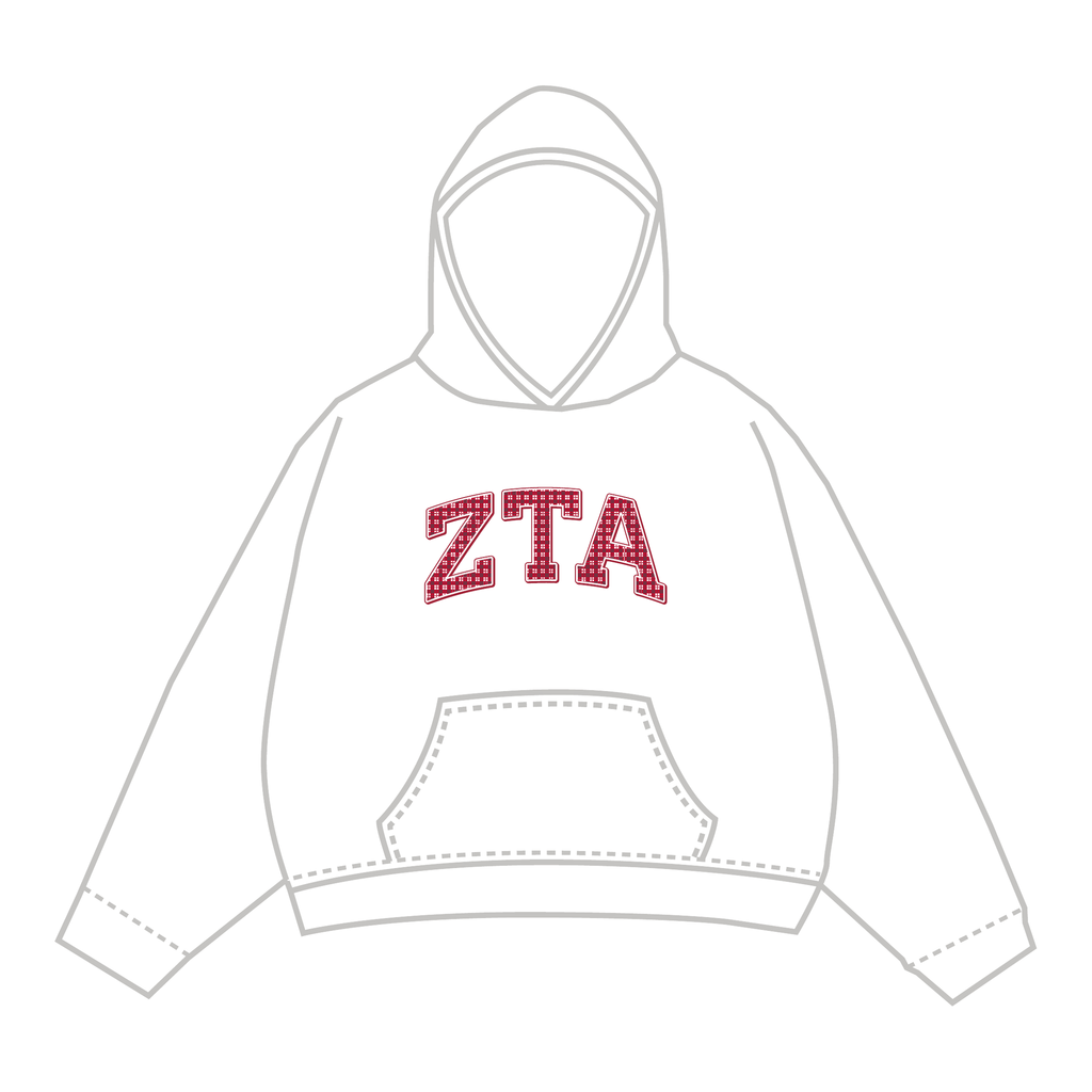 Zeta Tau Alpha Hoodie — White