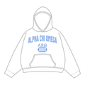 Alpha Chi Omega Hoodie — White