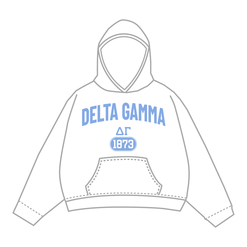 Delta Gamma Hoodie — White