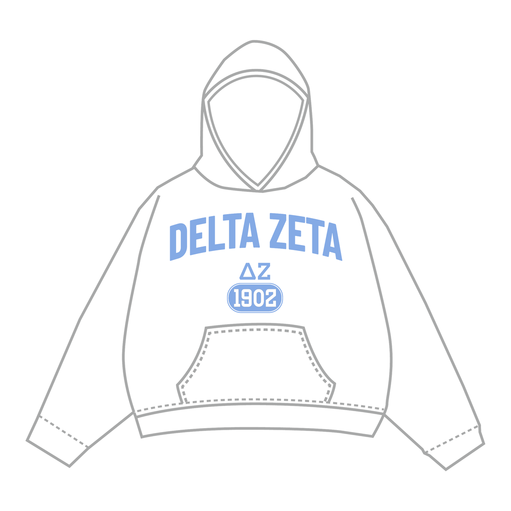 Delta Zeta Hoodie — White