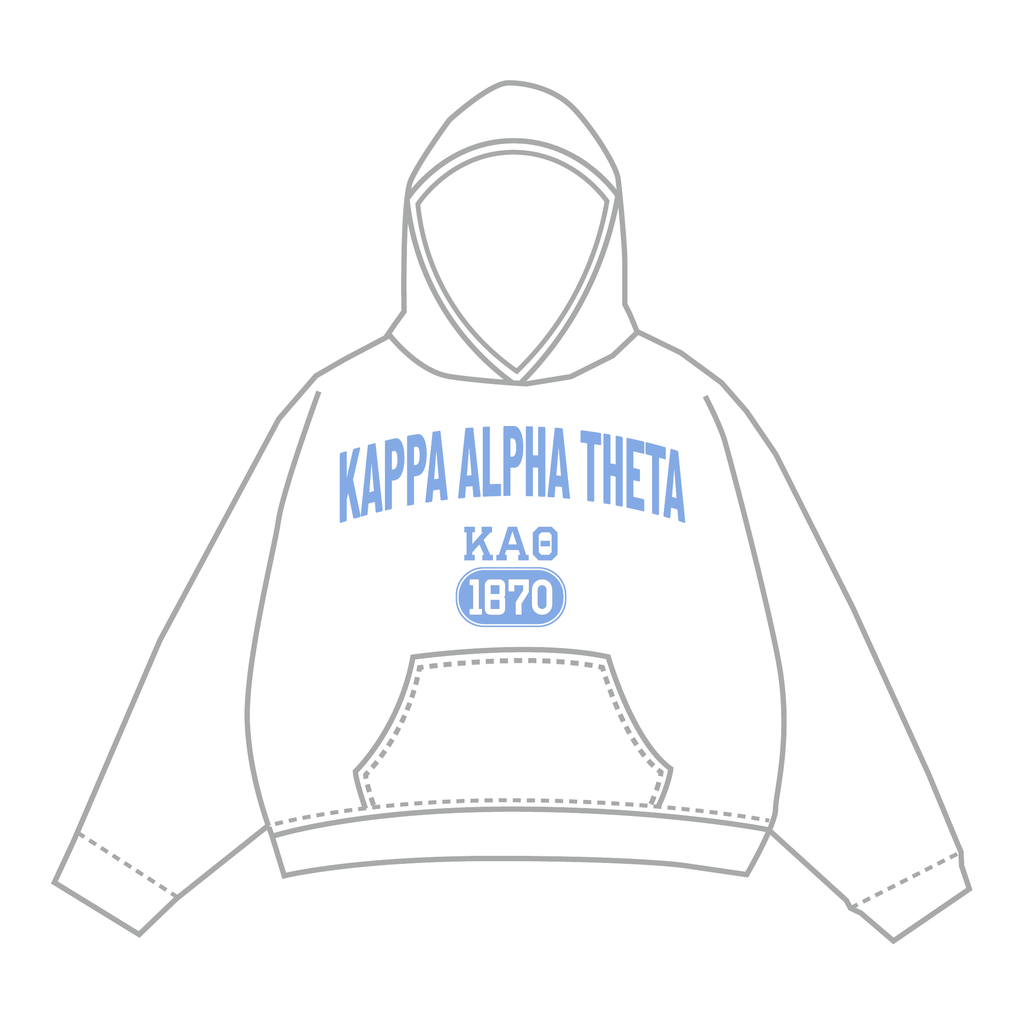 Kappa Alpha Theta Hoodie — White