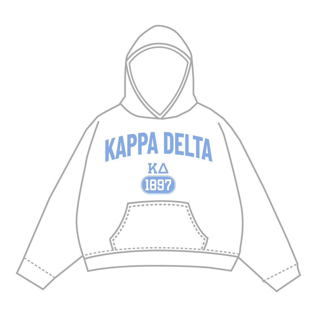 Kappa Delta Hoodie — White