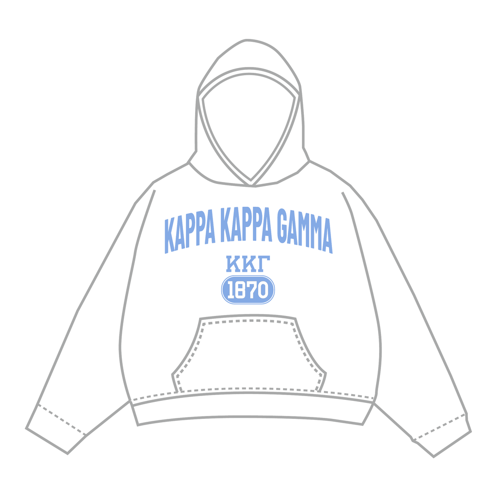 Kappa Kappa Gamma Hoodie — White