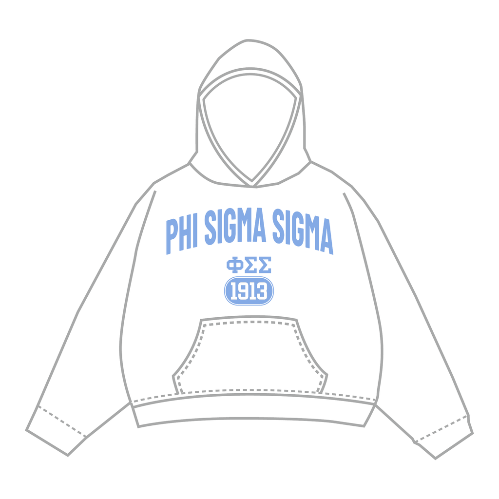 Phi Sigma Sigma Hoodie — White