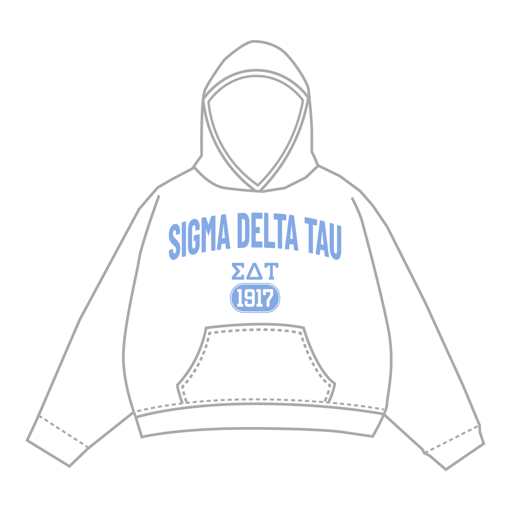 Sigma Delta Tau Hoodie — White