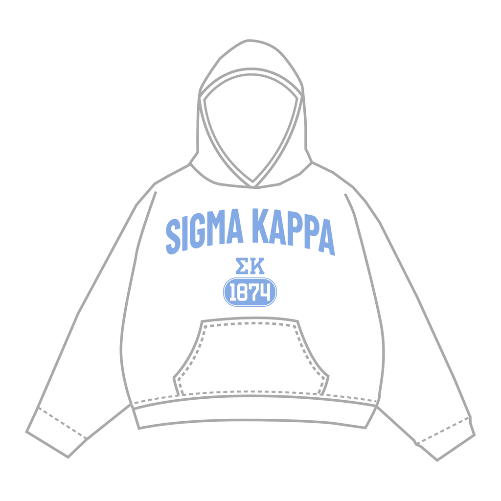 Sigma Kappa Hoodie — White