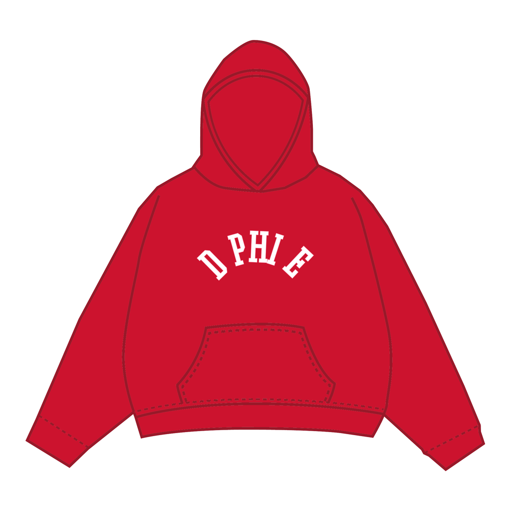 Delta Phi Epsilon Hoodie — Red