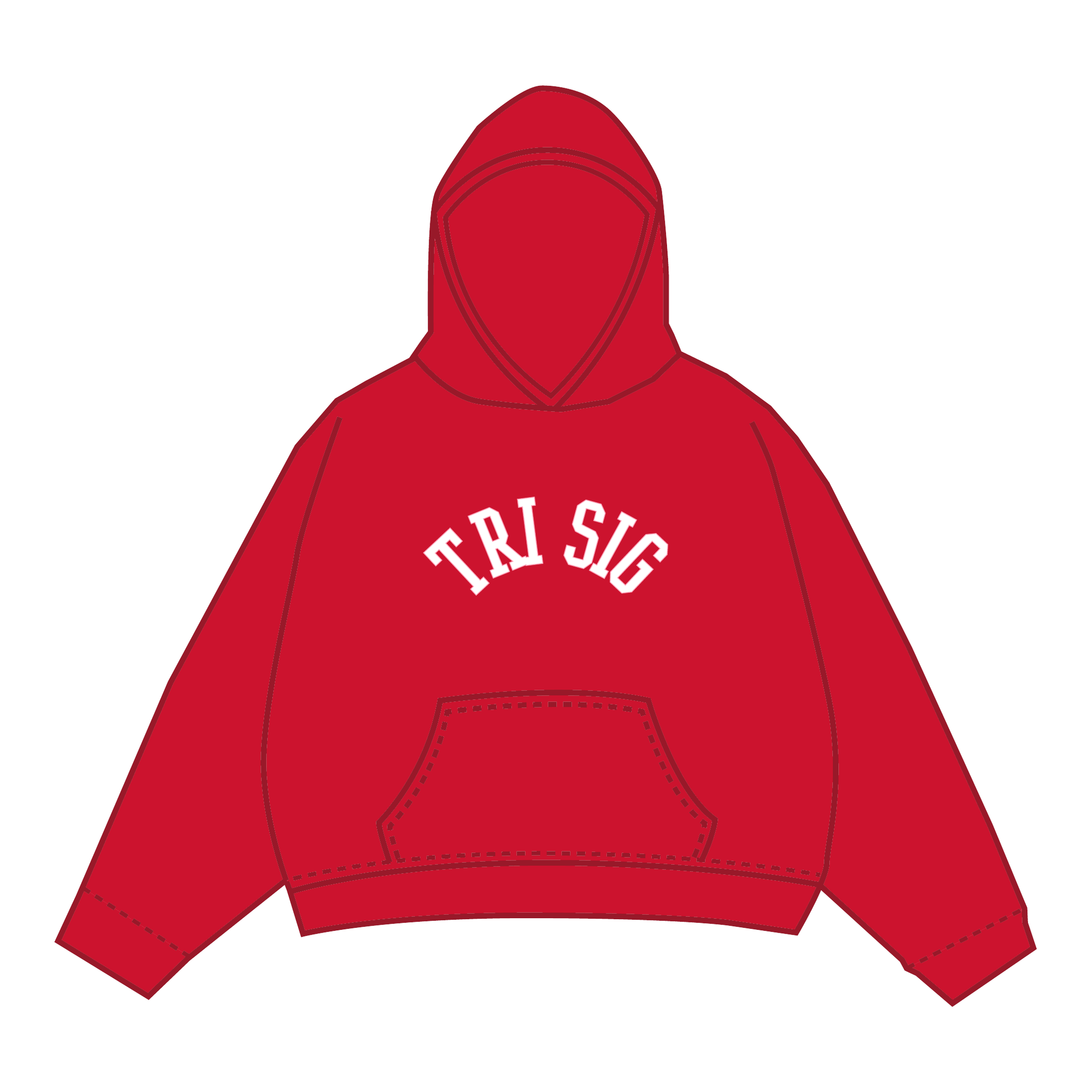 Sigma Sigma Sigma Hoodie — Red