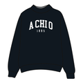 Alpha Chi Omega Mockneck Sweatshirt — Black