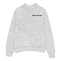 Alpha Chi Omega Mockneck Sweatshirt — Heather Gray