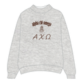 Alpha Chi Omega Mockneck Sweatshirt — Heather Gray