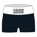 Alpha Chi Omega Fold Over Shorts — Black & White