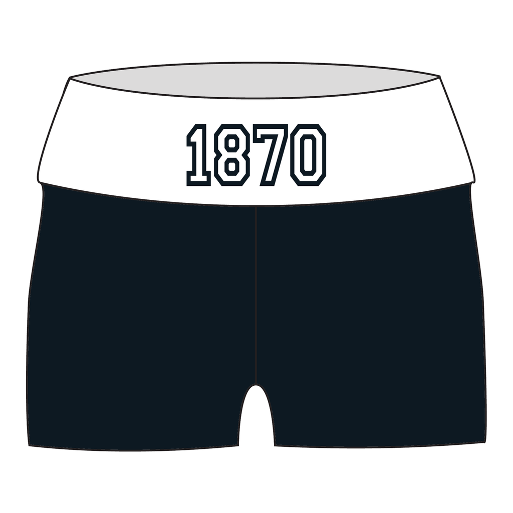 Kappa Kappa Gamma Fold Over Shorts — Black & White