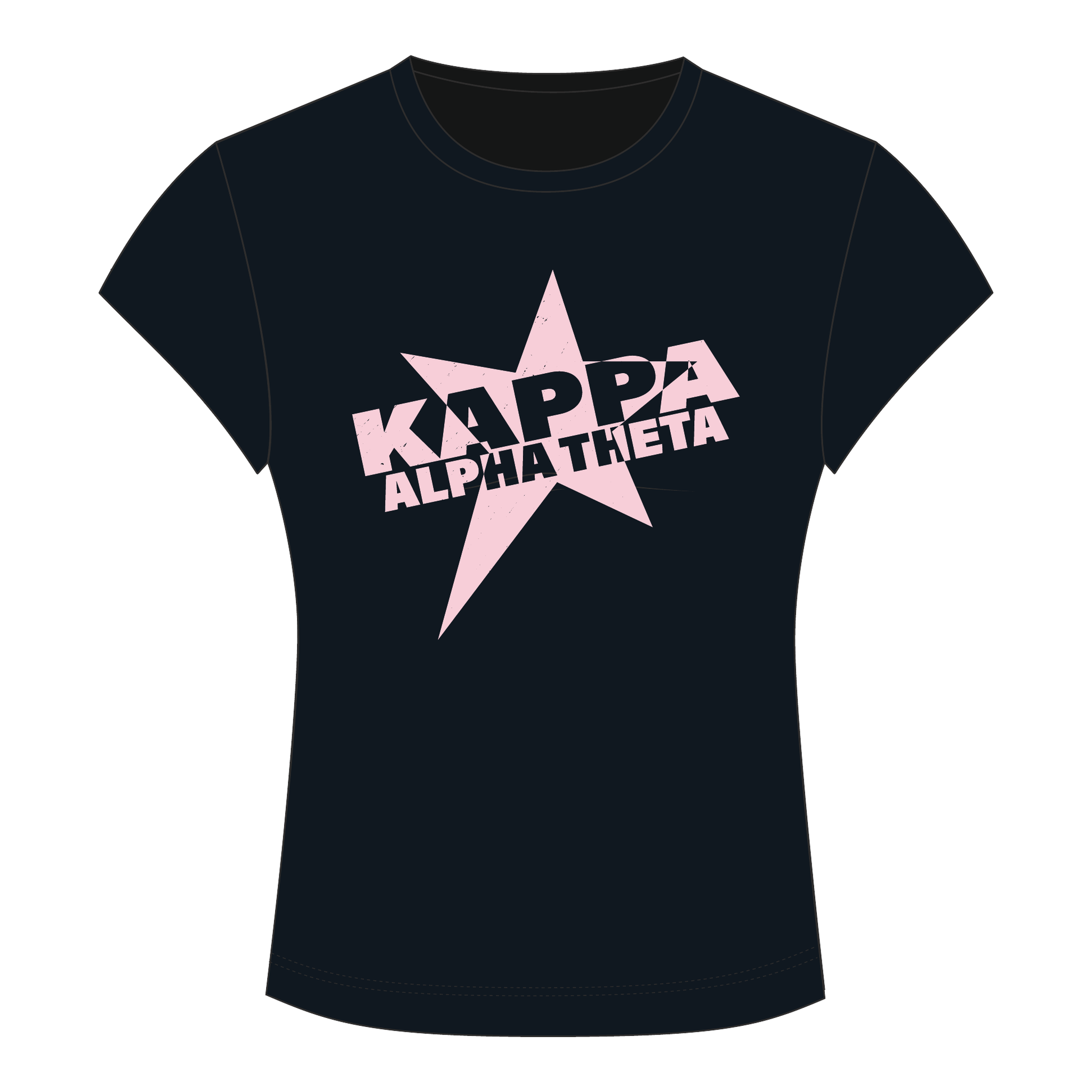 Kappa Alpha Theta Baby Tee — Black