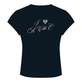 Alpha Chi Omega Baby Tee — Black