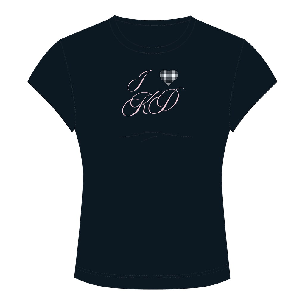 Kappa Delta Baby Tee — Black