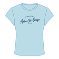 Alpha Chi Omega Baby Tee — Blue
