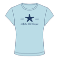 Alpha Chi Omega Baby Tee — Blue
