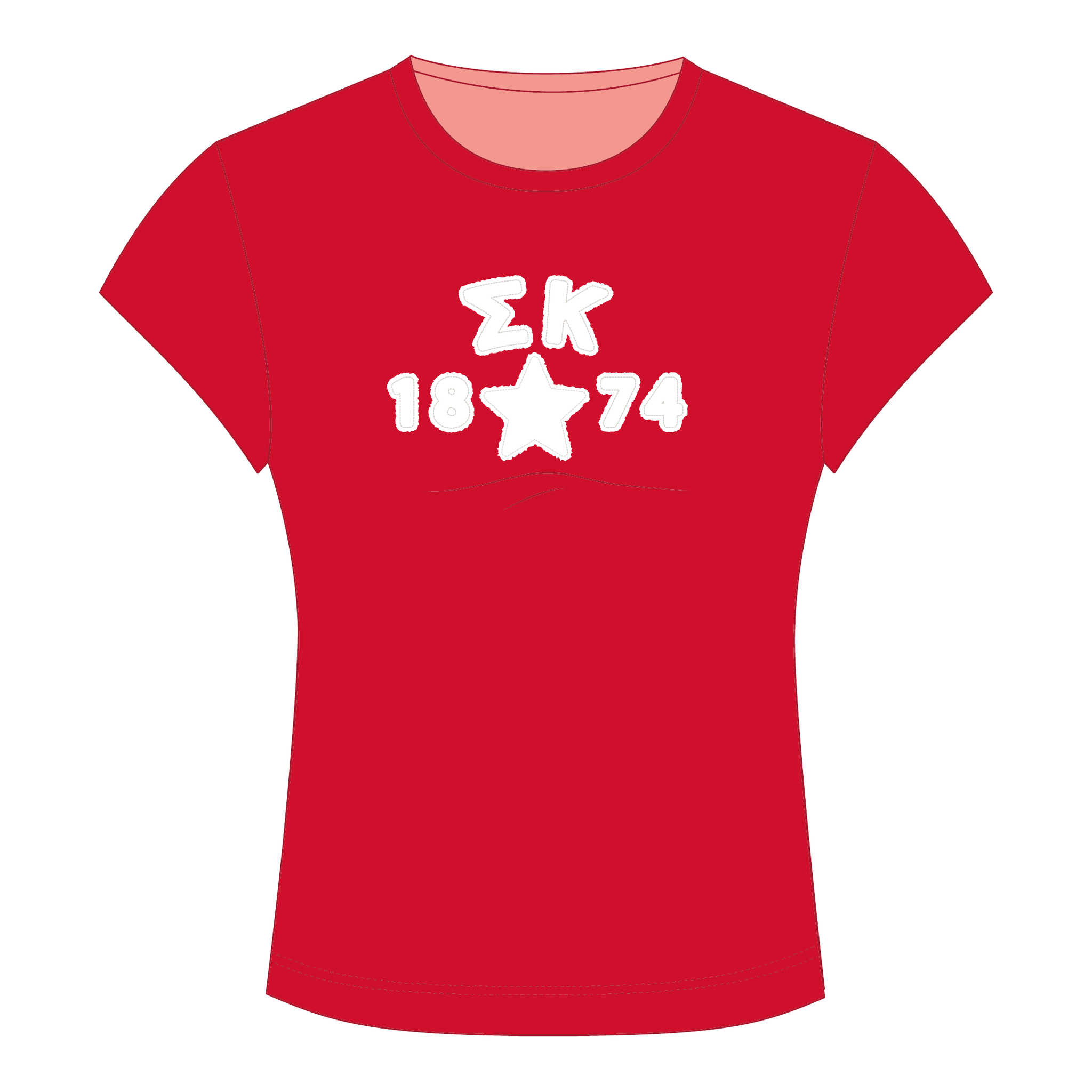 Sigma Kappa Baby Tee — Red