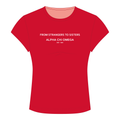 Alpha Chi Omega Baby Tee — Red