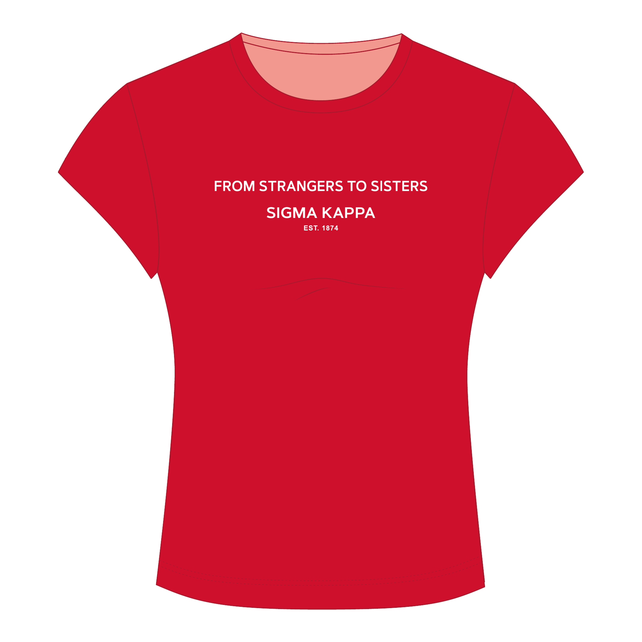 Sigma Kappa Baby Tee — Red