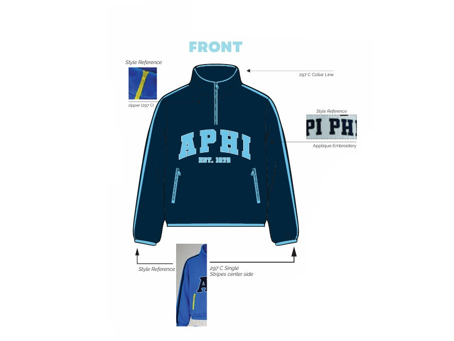 H3G-2826 Michigan State University - Aphi - SHERPA QUARTER ZIP