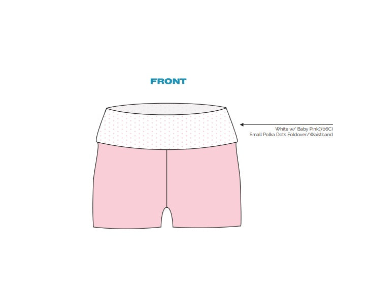 H3G-2030-University of Wisconsin-Milwaukee-Gamma Phi Beta-FOLD OVER SHORTS (WHEN FOLDED)