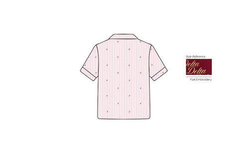 H3G-1020-University of Alabama-Gamma Phi Beta-Short Sleeve Pajama Top
