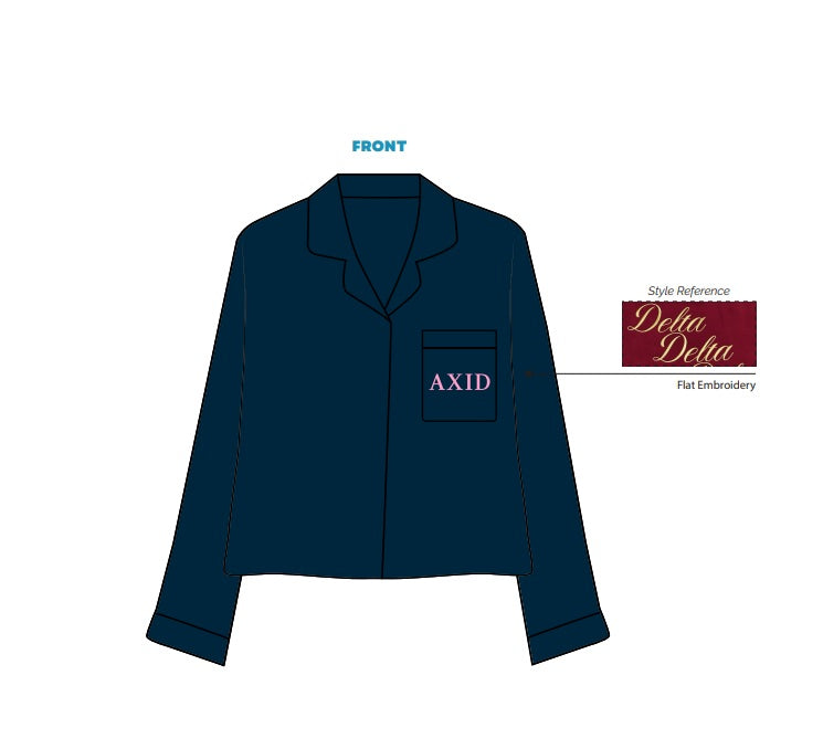 H3G-1533-Kansas State University-Alpha Xi Delta-PAJAMA TOP