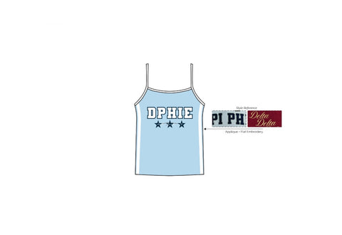 HG-2196-Florida International University-Delta Phi Epsilon-STRAPPY TANK - FULL LENGTH