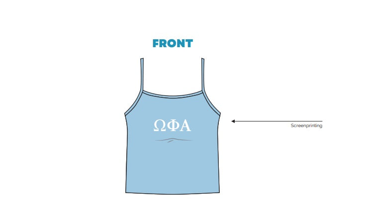 H3G-1943-North Carolina State University-Omega Phi Alpha-STRAPPY TANK (MID LENGTH)