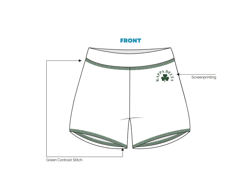 H3G-1361-George Washington University-Kappa Delta-Sweatshorts