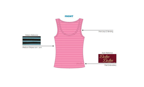 H3G-1028-Ohio University-Delta Zeta-Round Neck Tank