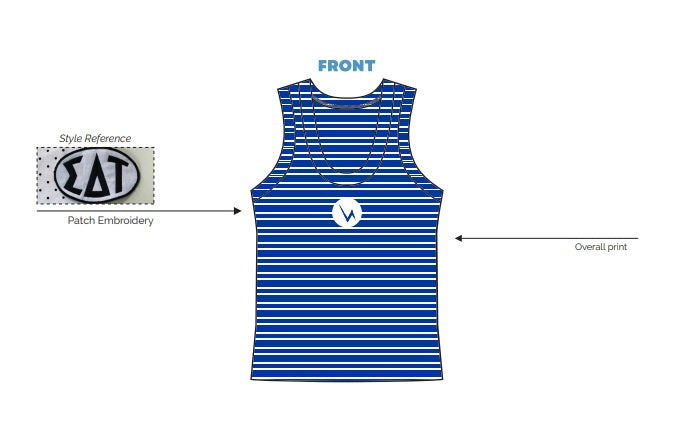 H3G-2495-University of Kentucky-CHAARG-HIGH SCOOP NECK TANK - FULL LENGTH