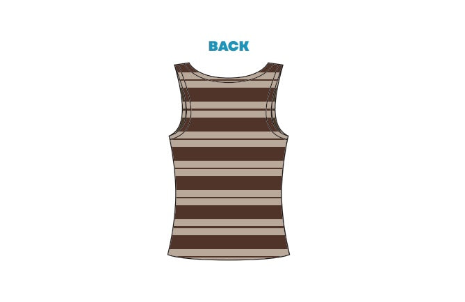 H3G-2501-University of New Hampshire-Chi Omega - Sorority-Low Scoop Neck Tank - Full Length